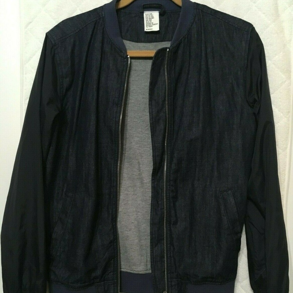 H&M Kids Boys Denim Jacket Zip-Up 12-13 Years